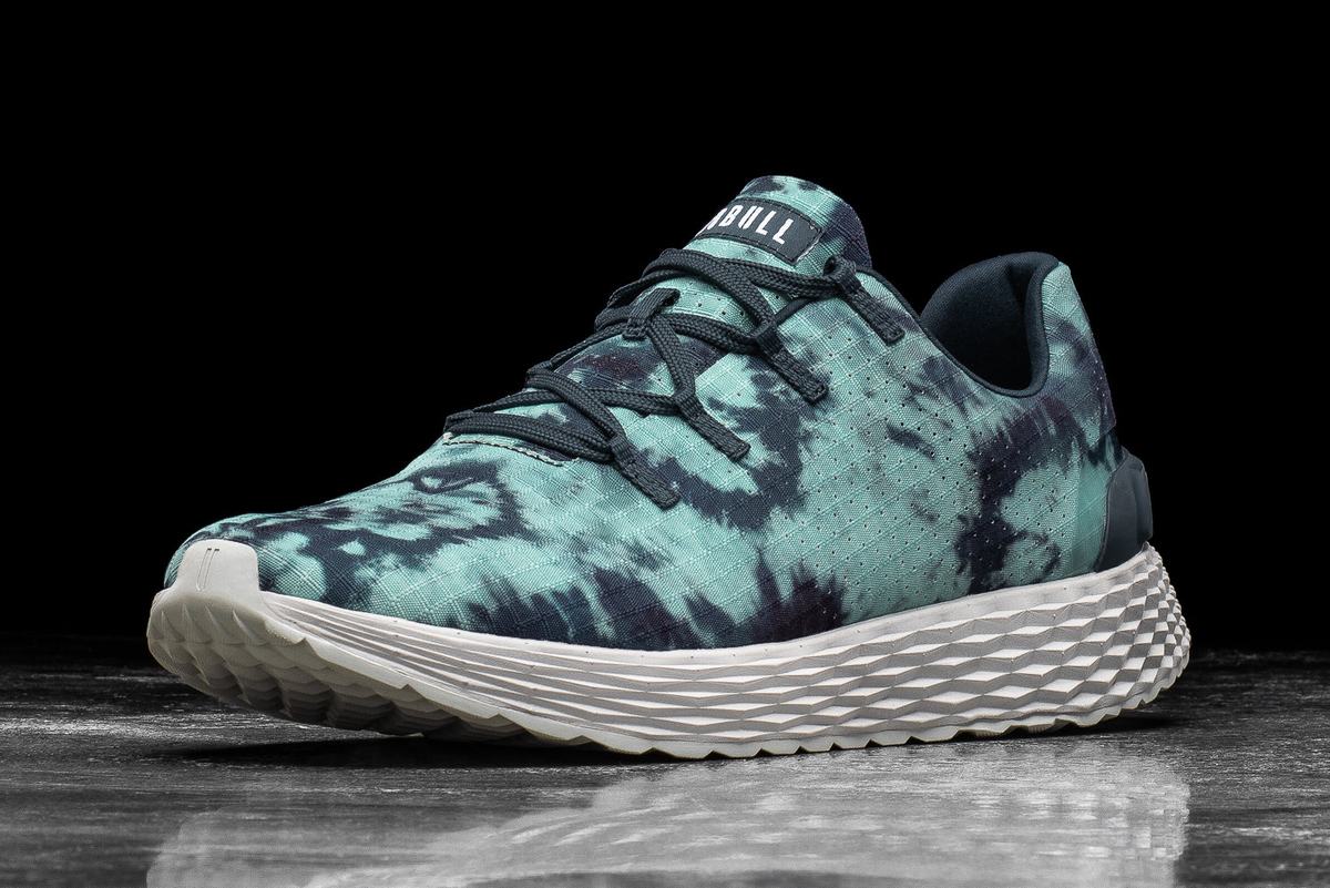 Chaussures Running Nobull Tie-Dye Ripstop Runner Femme Turquoise Clair | YE2786159