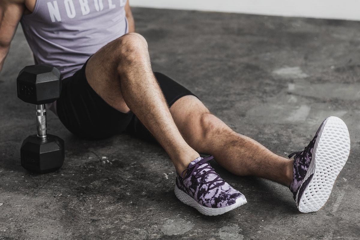Chaussures Running Nobull Tie-Dye Ripstop Runner Homme Violette | YV0568379