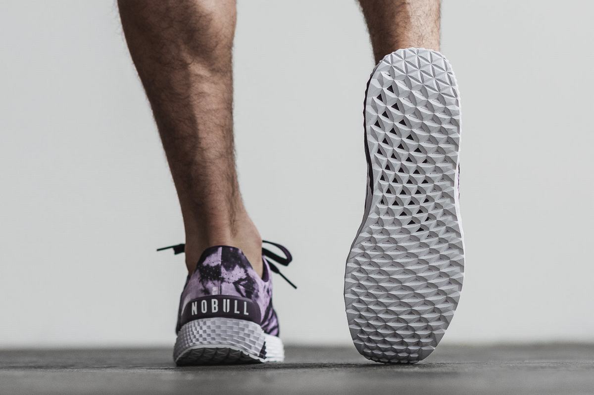 Chaussures Running Nobull Tie-Dye Ripstop Runner Homme Violette | YV0568379