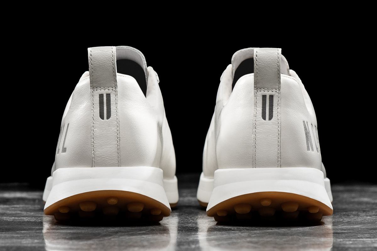 Chaussures de Golf Nobull Leather Homme Blanche | QW5271960