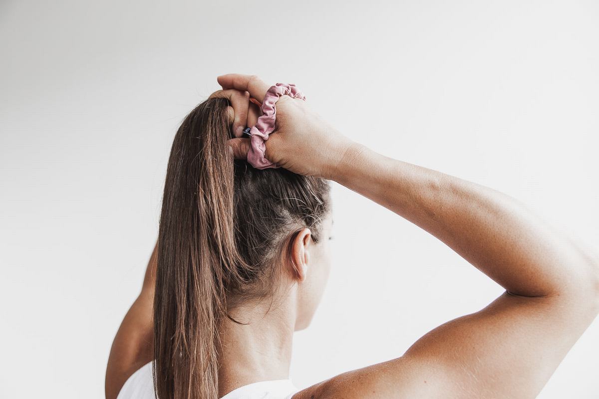 Chouchou Nobull Scrunchie Femme Rose Foncé | TE3079462
