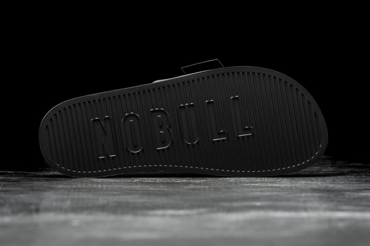 Claquette Nobull Adjustable Homme Grise Foncé | VX2358904