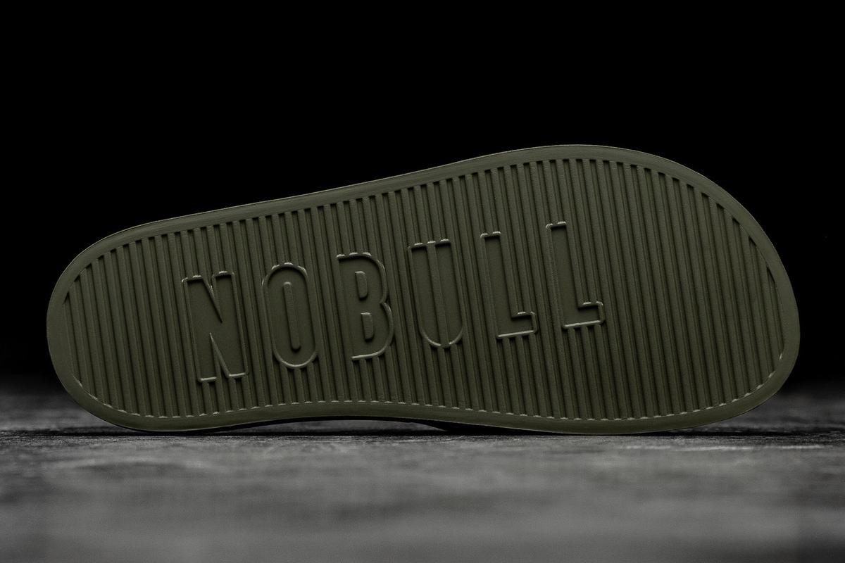 Claquette Nobull Homme Noir Vert Foncé | SK4685792