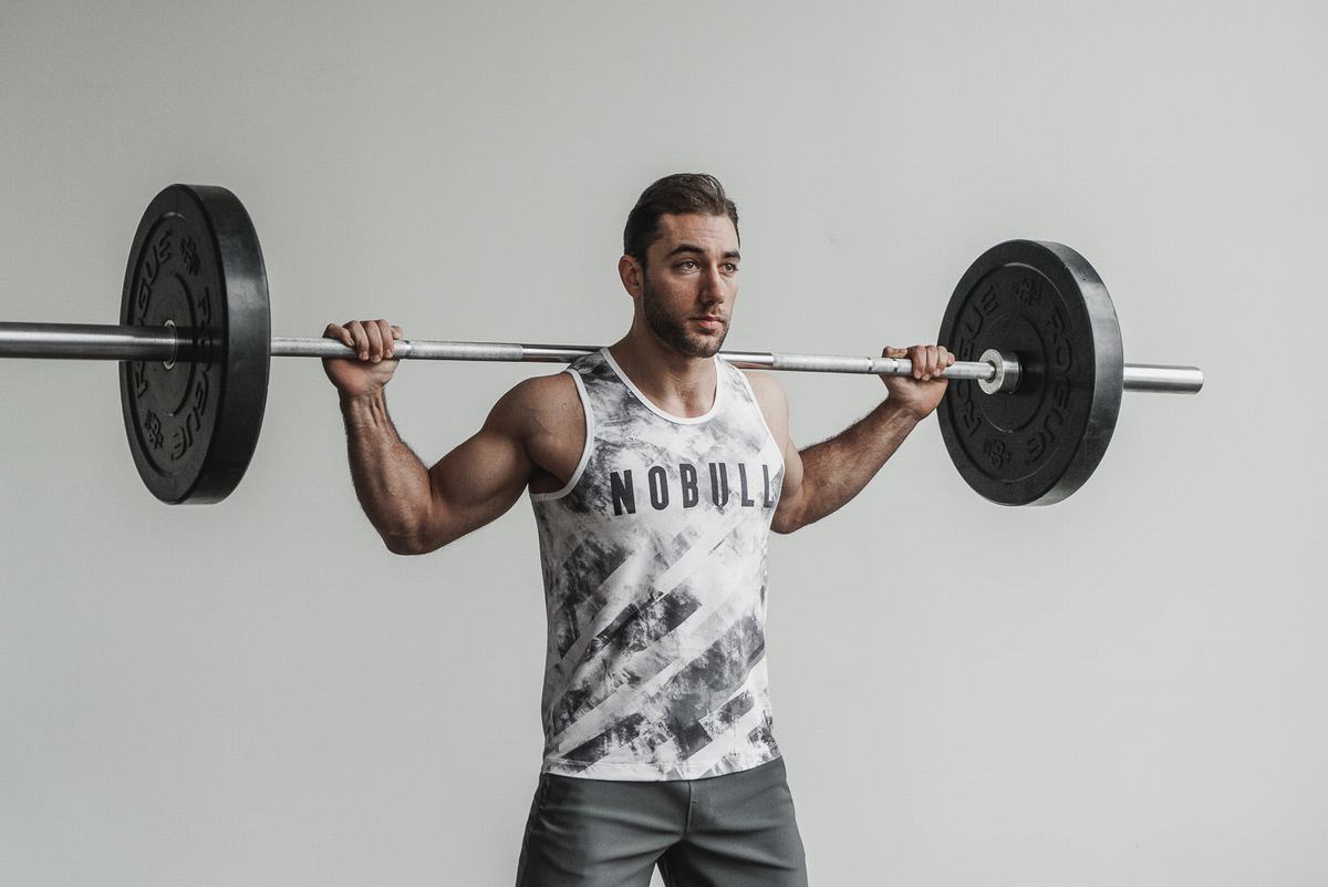Debardeur Nobull Artists For Humanity Tank Homme Blanche Noir | DP2896731