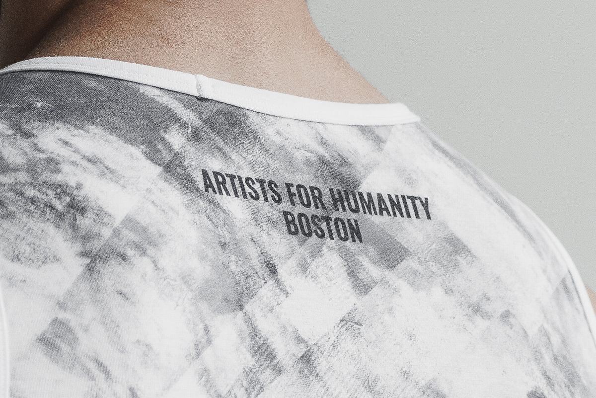 Debardeur Nobull Artists For Humanity Tank Homme Blanche Noir | DP2896731