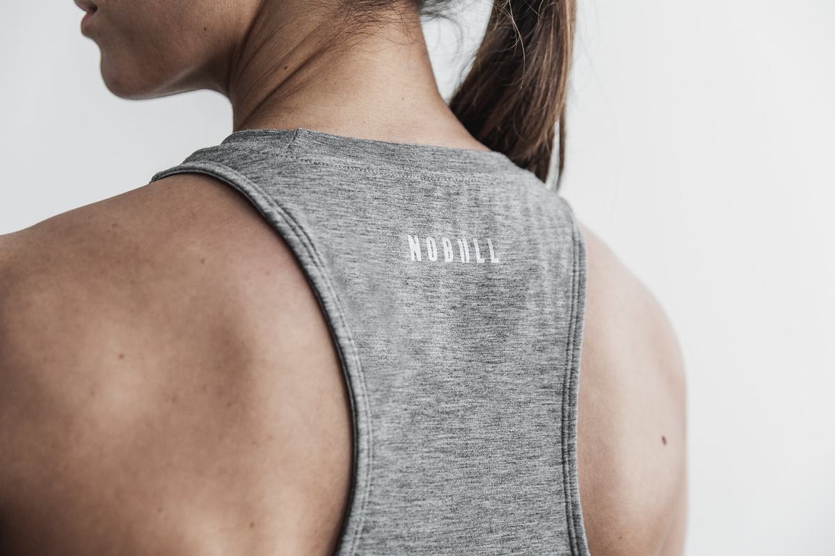 Debardeur Nobull Crossfit® High-Neck Tank Femme Grise | FH5317408