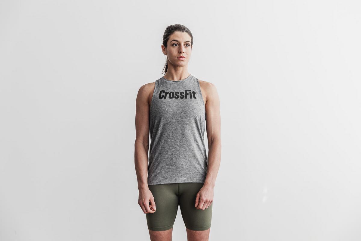 Debardeur Nobull Crossfit® High-Neck Tank Femme Grise | FH5317408