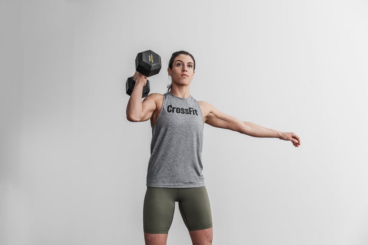 Debardeur Nobull Crossfit® High-Neck Tank Femme Grise | FH5317408