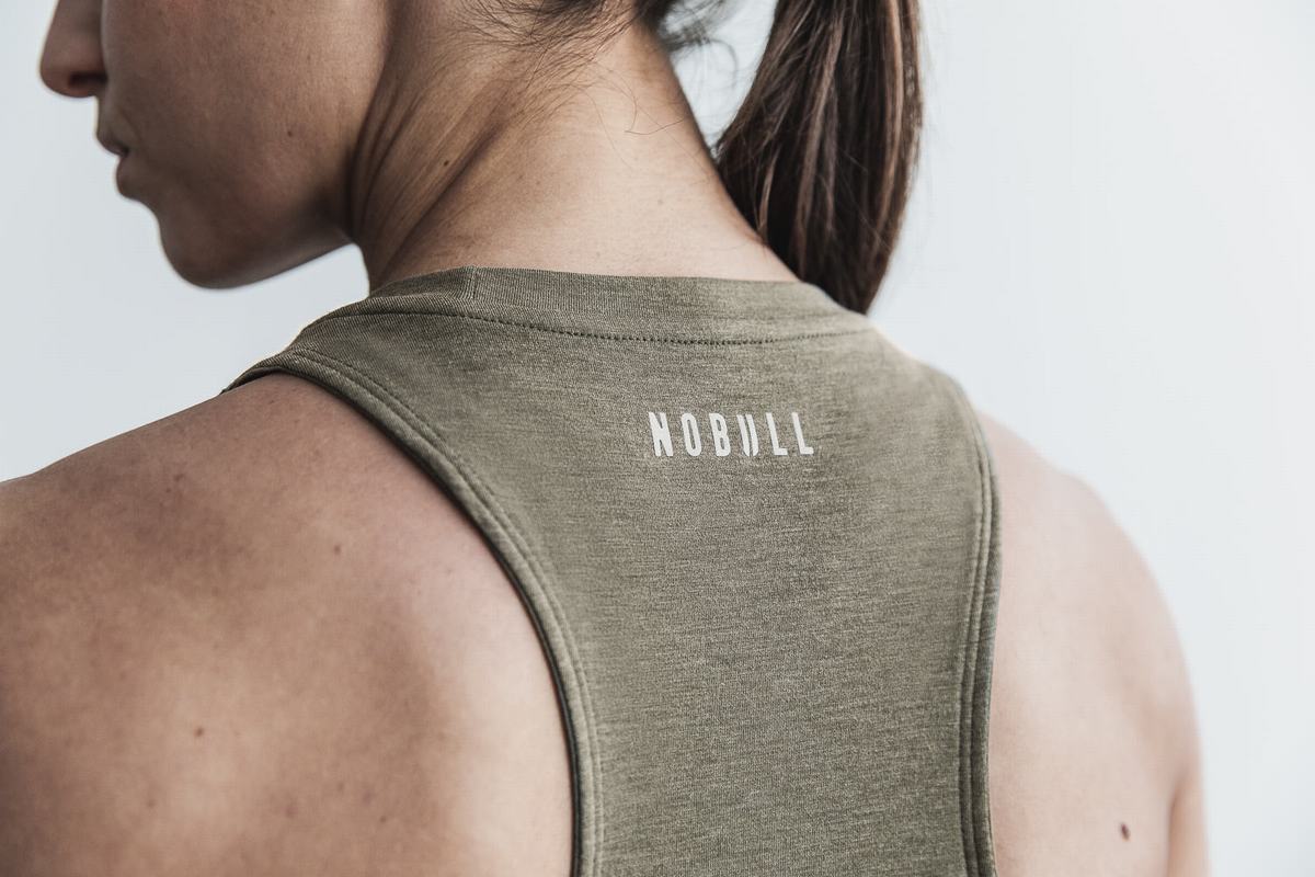 Debardeur Nobull Crossfit® High-Neck Tank Femme Vert | NJ1862093