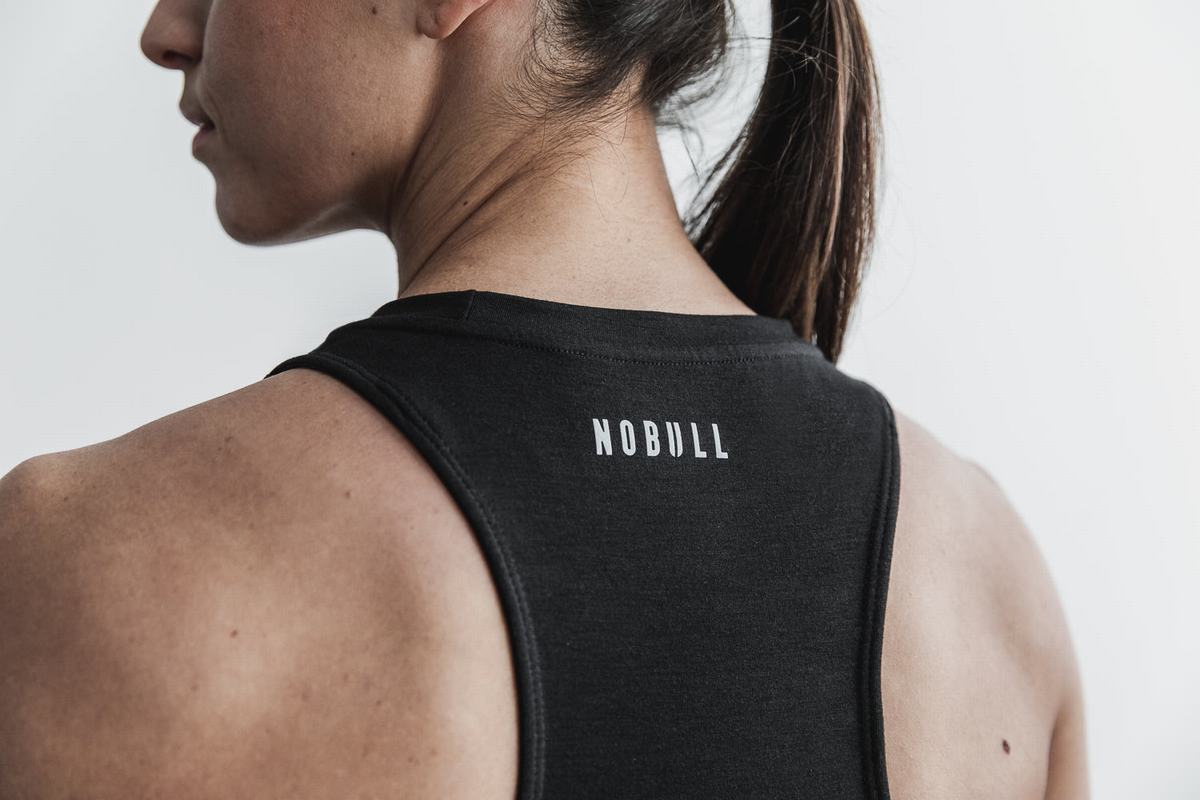 Debardeur Nobull Crossfit® High-Neck Tank Femme Noir | VN9164780