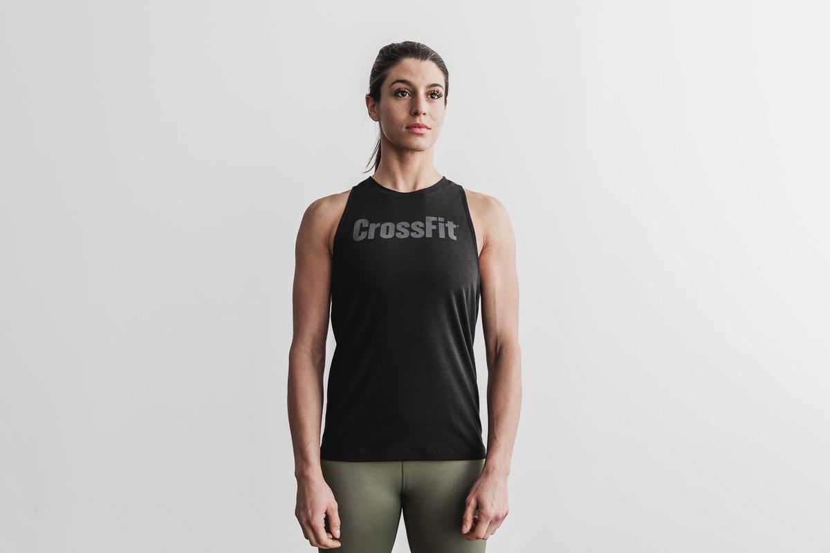 Debardeur Nobull Crossfit® High-Neck Tank Femme Noir | VN9164780