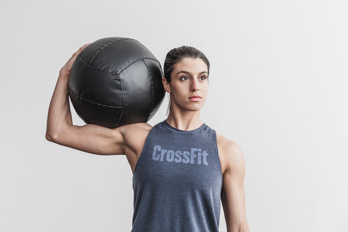 Debardeur Nobull Crossfit® High-Neck Tank Femme Bleu Marine | WH8250691