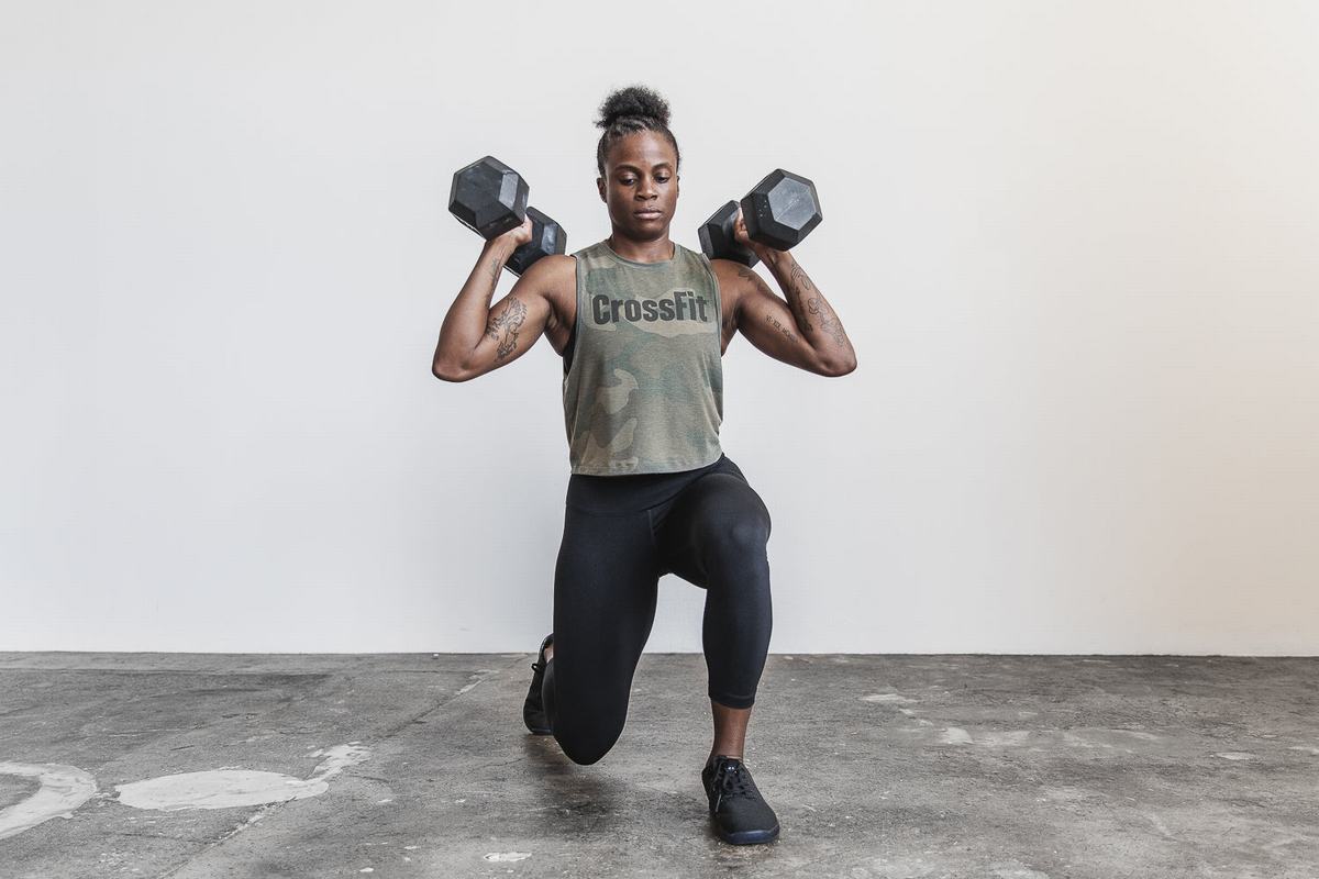 Debardeur Nobull Crossfit® Muscle Tank Femme Vert Camouflage | AO1956042