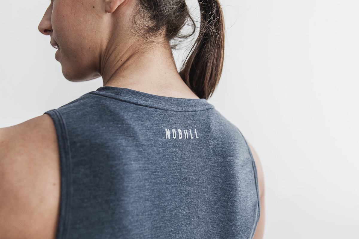 Debardeur Nobull Crossfit® Muscle Tank Femme Bleu Marine | CK2819053