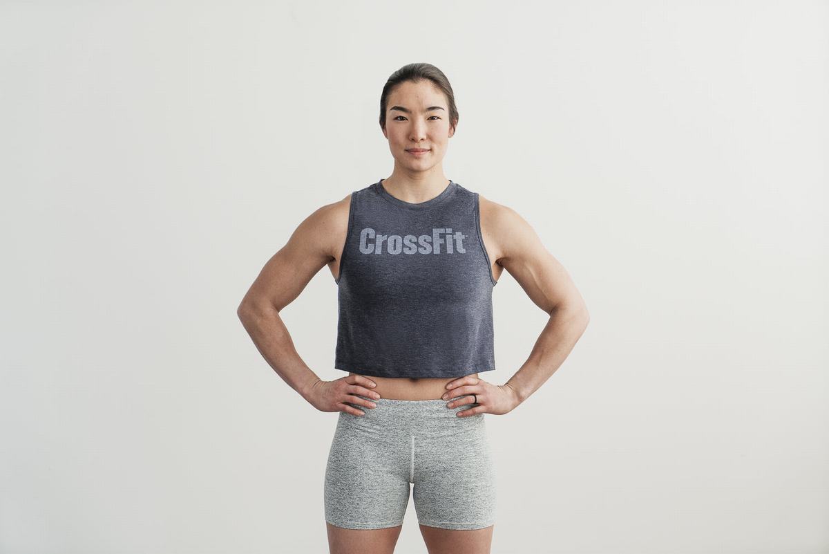 Debardeur Nobull Crossfit® Muscle Tank Femme Bleu Marine | CK2819053