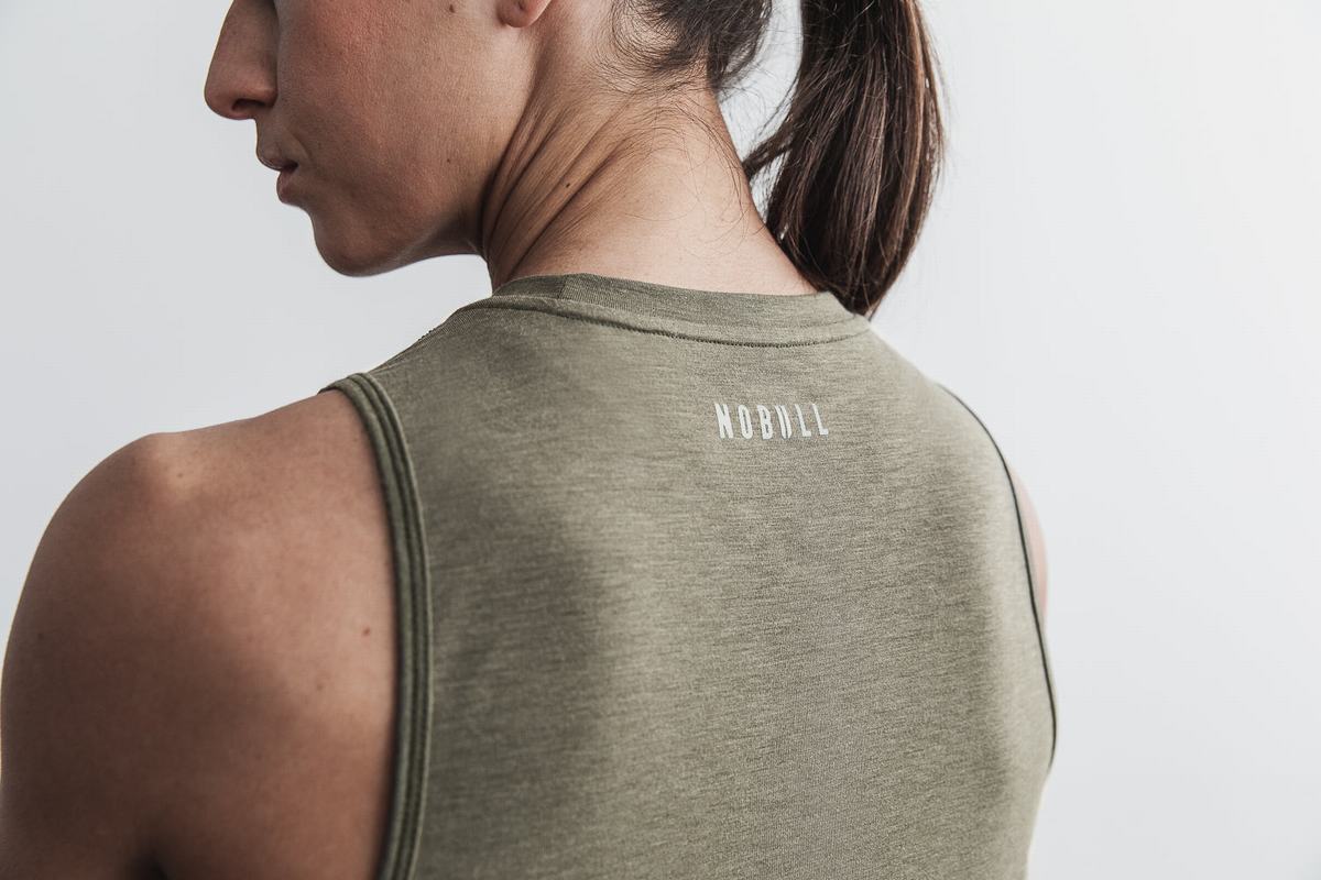 Debardeur Nobull Crossfit® Muscle Tank Femme Vert | ZB2064358