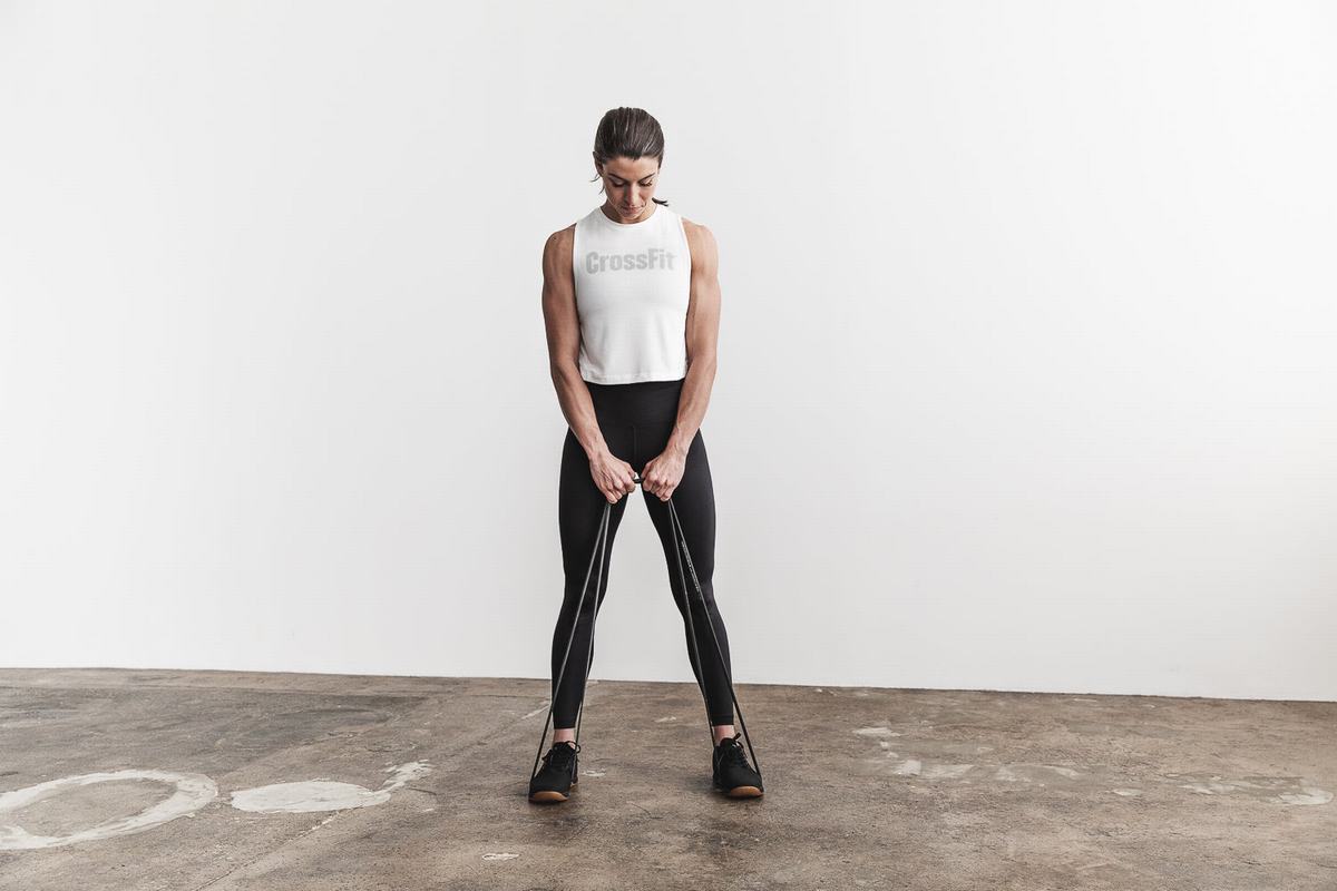 Debardeur Nobull Crossfit® Muscle Tank Femme Blanche | ZQ8230647