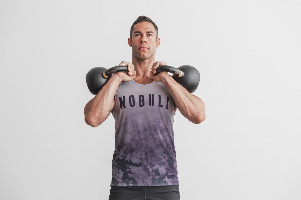 Debardeur Nobull Dip-Dye Tank Homme Violette | MC3842756