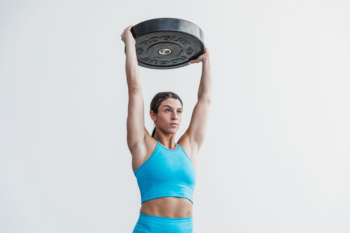 Debardeur Nobull Halter Crop Tank Neon Ribbed Femme Bleu | SQ8920753