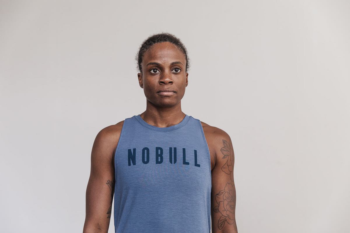 Debardeur Nobull High-Neck Tank Bright Colors Femme Bleu | AU8716520