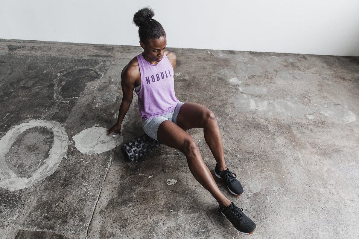 Debardeur Nobull High-Neck Tank Bright Colors Femme Violette | BW6354827
