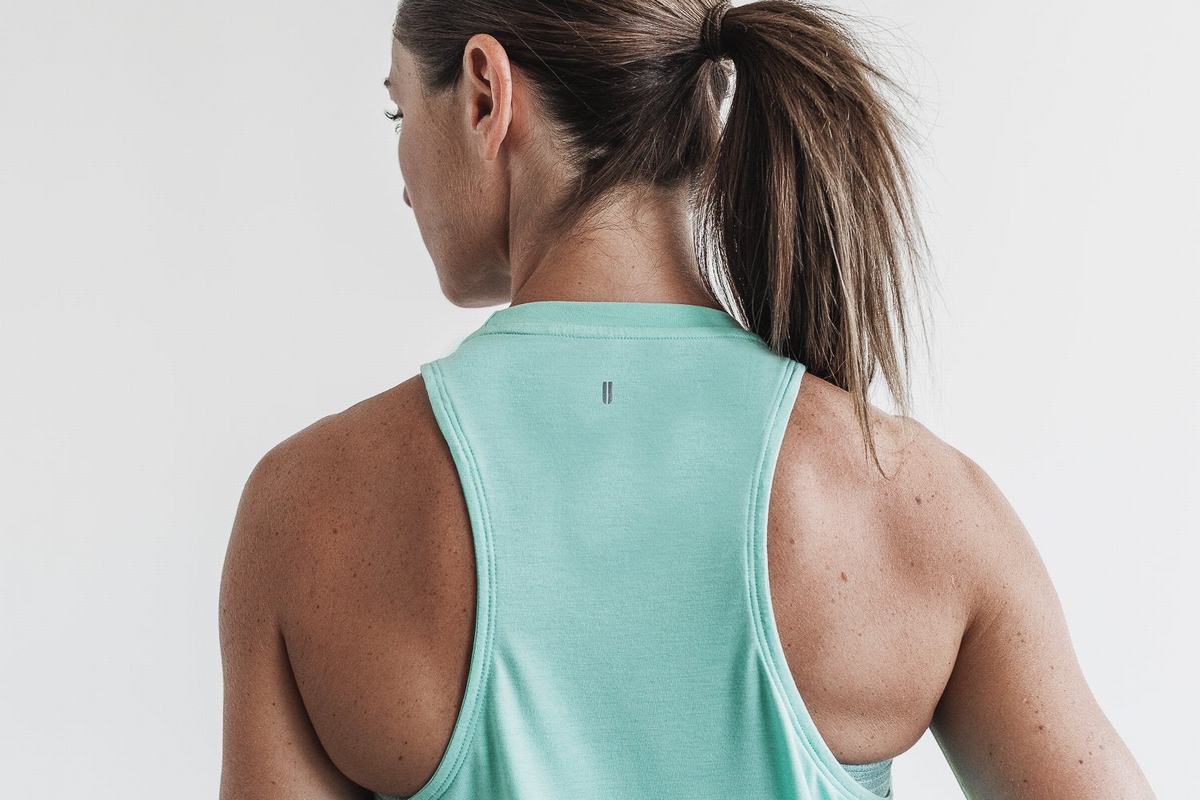 Debardeur Nobull High-Neck Tank Bright Colors Femme Turquoise Clair | FC1502634