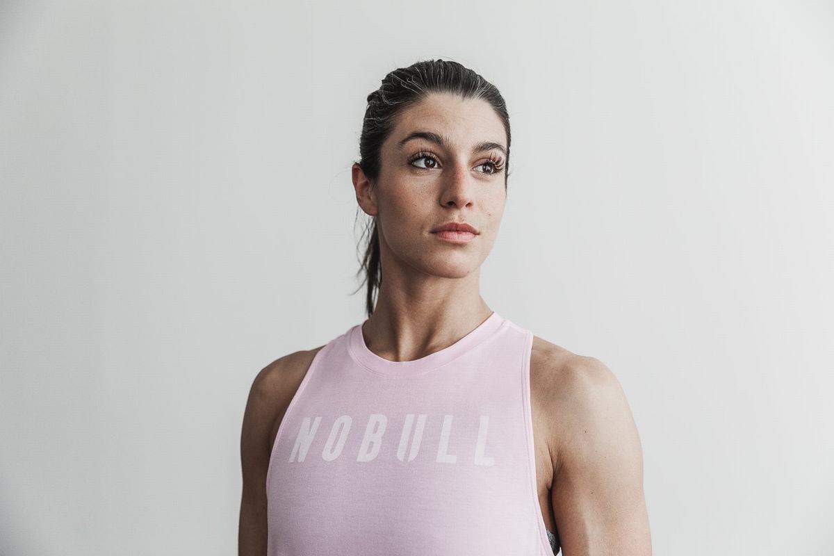 Debardeur Nobull High-Neck Tank Bright Colors Femme Rose | JC7109625