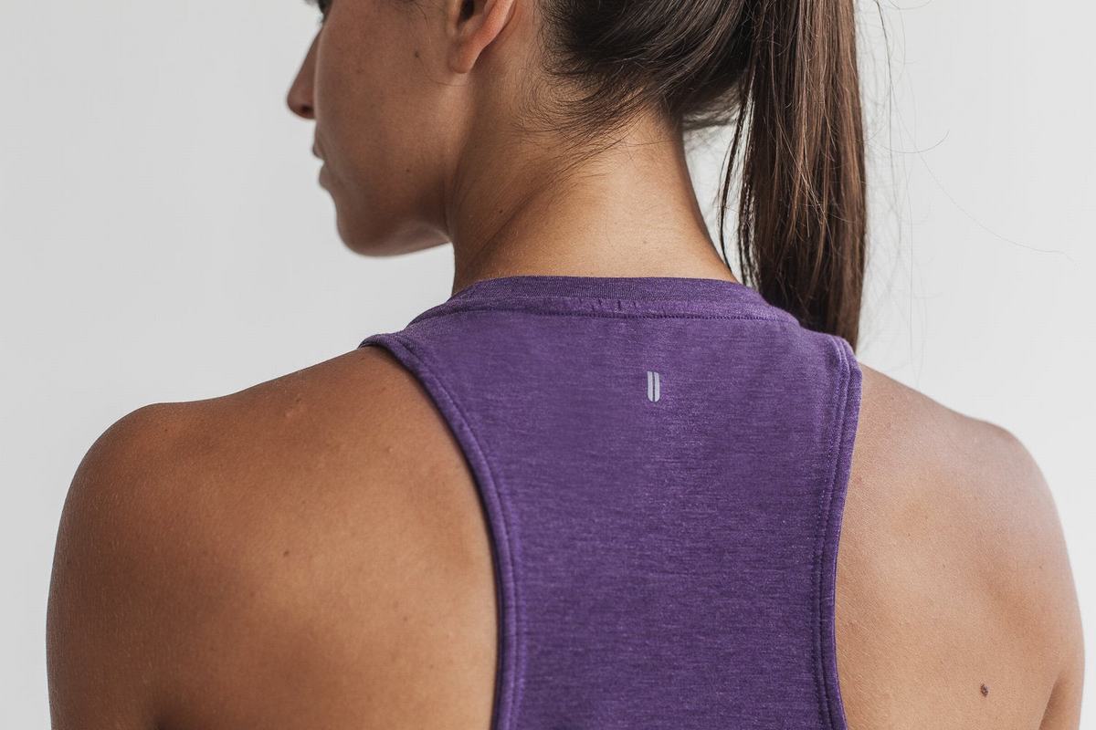 Debardeur Nobull High-Neck Tank Bright Colors Femme Violette | JE1598360