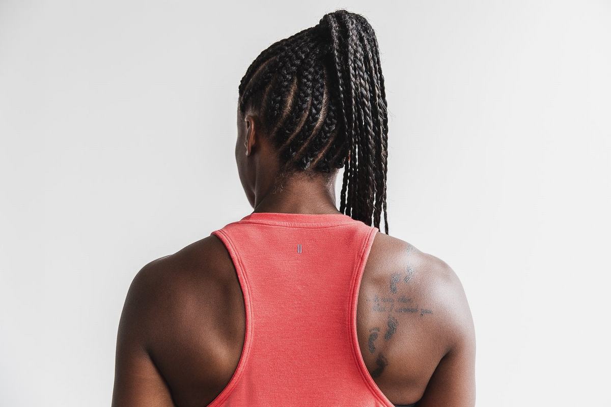 Debardeur Nobull High-Neck Tank Bright Colors Femme Rouge | JM2419856