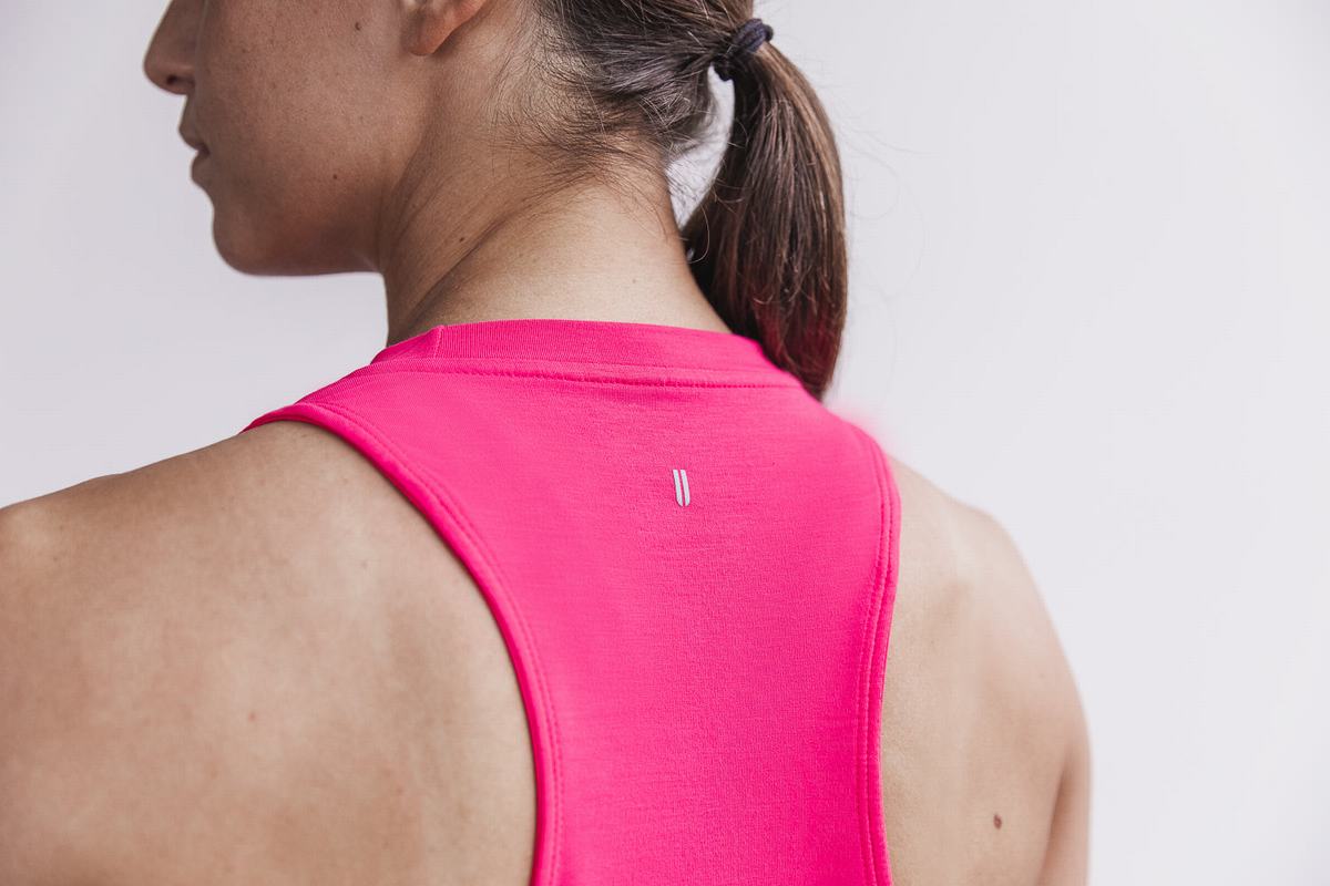 Debardeur Nobull High-Neck Tank Bright Colors Femme Rose | OI1826045