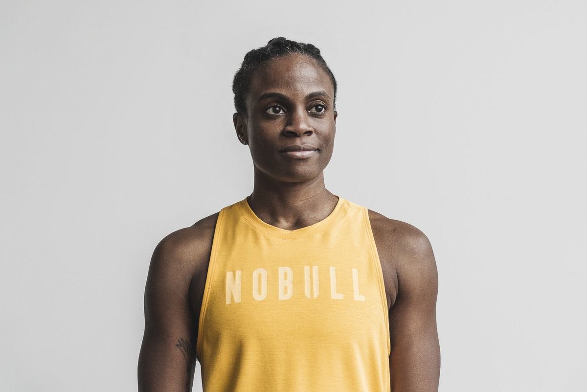 Debardeur Nobull High-Neck Tank Bright Colors Femme Jaune | SU0549638