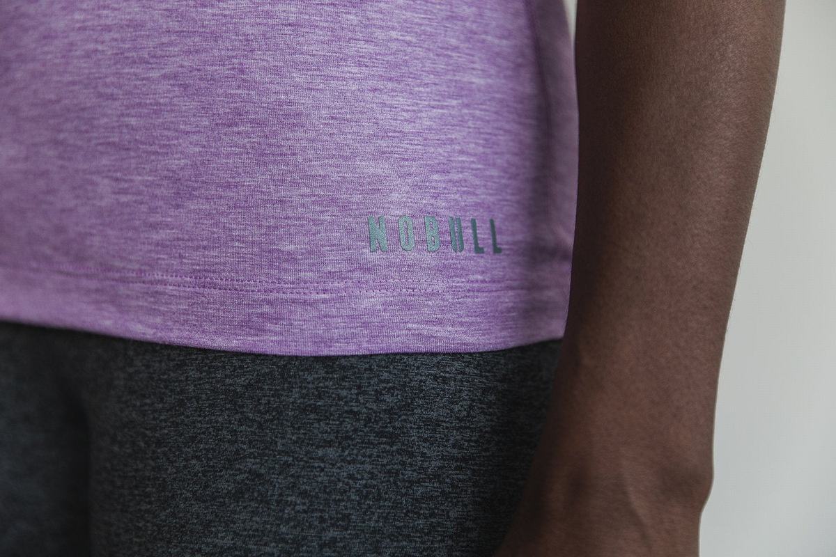 Debardeur Nobull High-Neck Tank Bright Colors Femme Violette | WF6132897