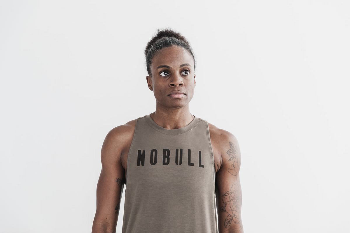 Debardeur Nobull High-Neck Tank Classic Colors Femme Marron | CG3567182