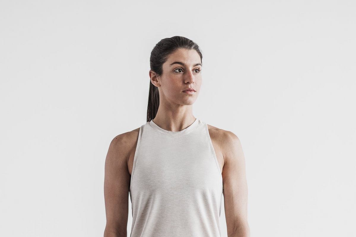 Debardeur Nobull High-Neck Tank Classic Colors Femme Beige | IG3701284