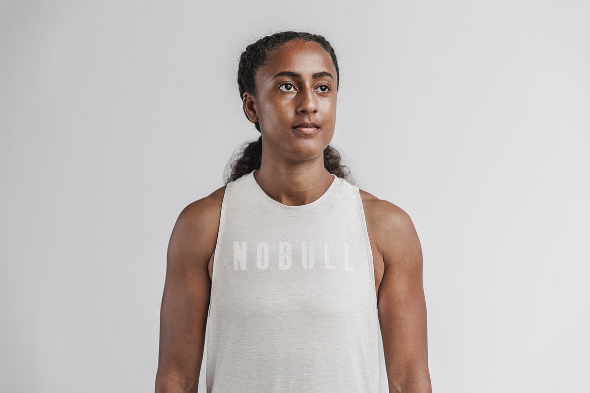 Debardeur Nobull High-Neck Tank Classic Colors Femme Beige | JF4731092
