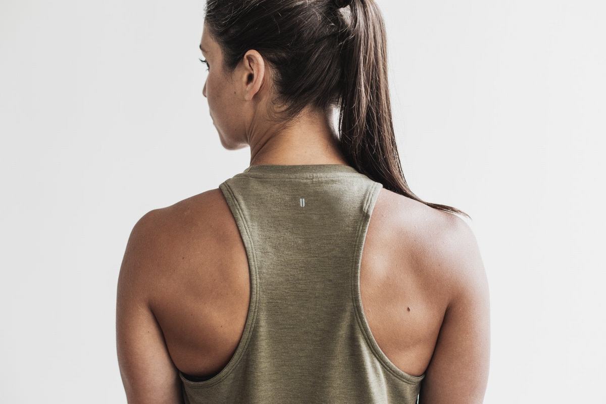 Debardeur Nobull High-Neck Tank Classic Colors Femme Vert | UC0359672