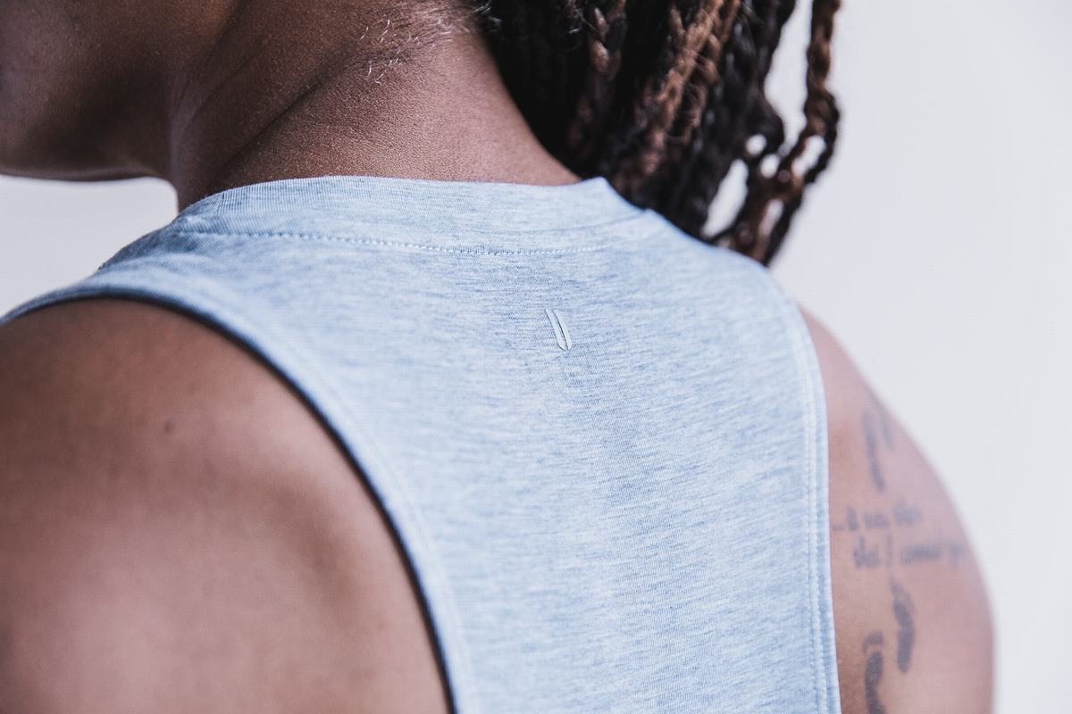 Debardeur Nobull High-Neck Tank Femme Bleu | BC3150796
