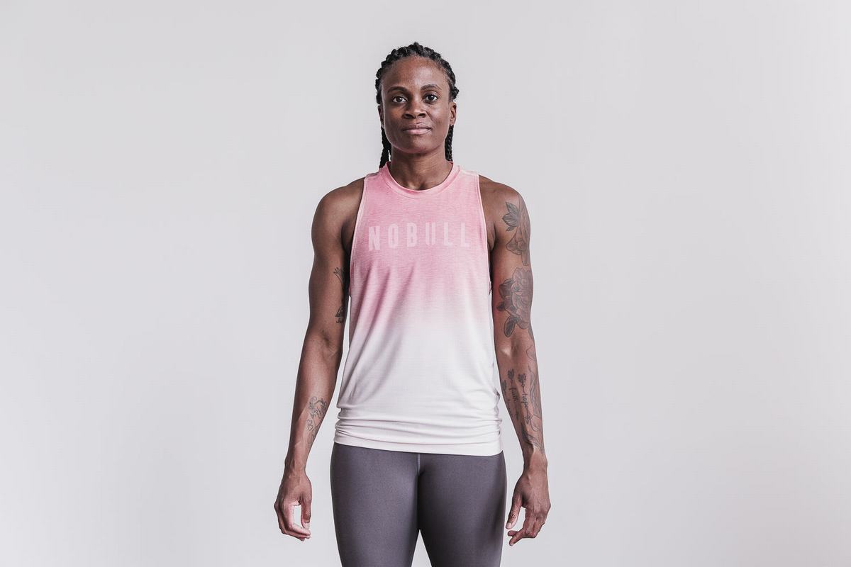 Debardeur Nobull High-Neck Tank Femme Rose | TJ7835601