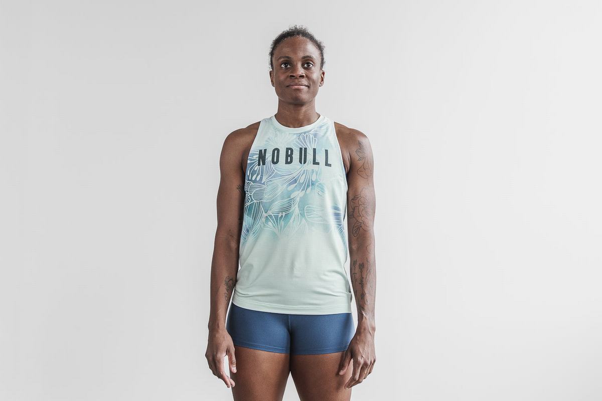 Debardeur Nobull High-Neck Tank Femme Vert | TK7812903