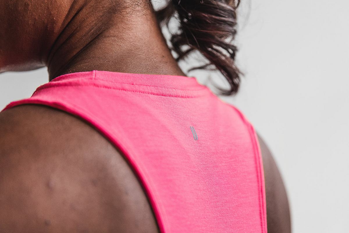 Debardeur Nobull High-Neck Tank Neon Femme Rose | DK5476208