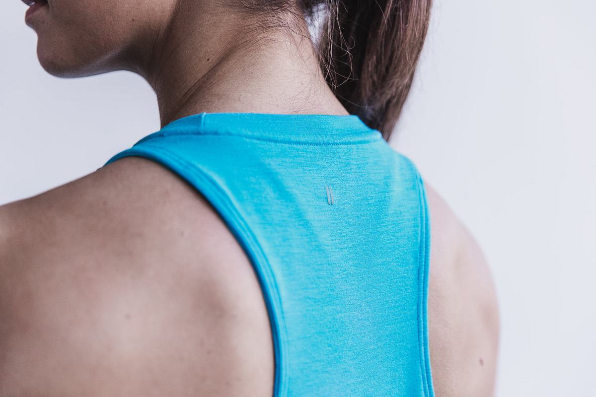 Debardeur Nobull High-Neck Tank Neon Femme Bleu | LM4127698