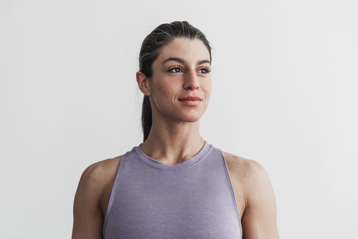 Debardeur Nobull High-Neck Tank Seasonal Colors Femme Lavande | EY1293854