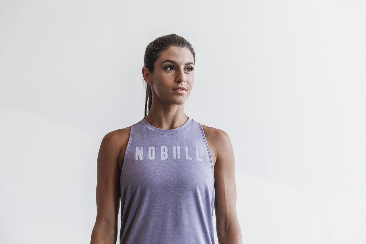 Debardeur Nobull High-Neck Tank Seasonal Colors Femme Lavande | FU2810364