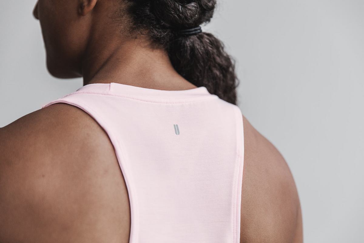 Debardeur Nobull High-Neck Tank Seasonal Colors Femme Rose | ZV1863945