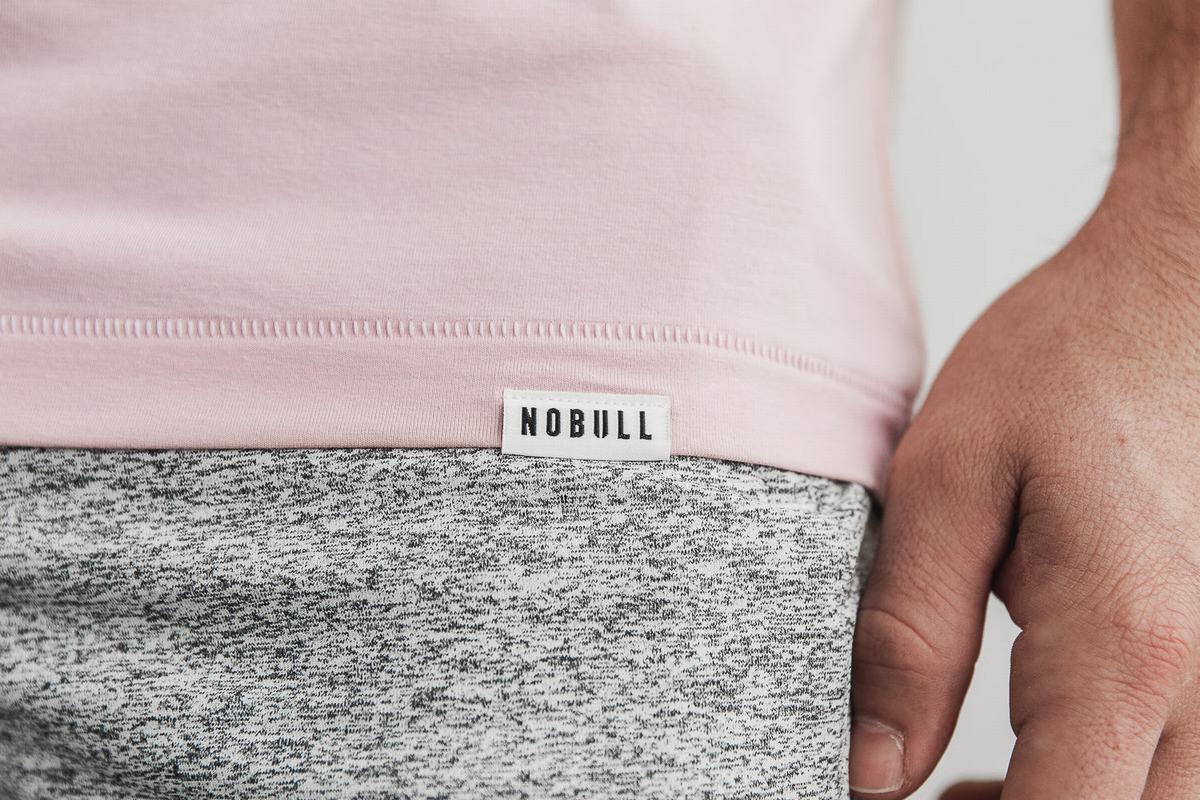 Debardeur Nobull Lightweight Tank Homme Rose | ZK1432605