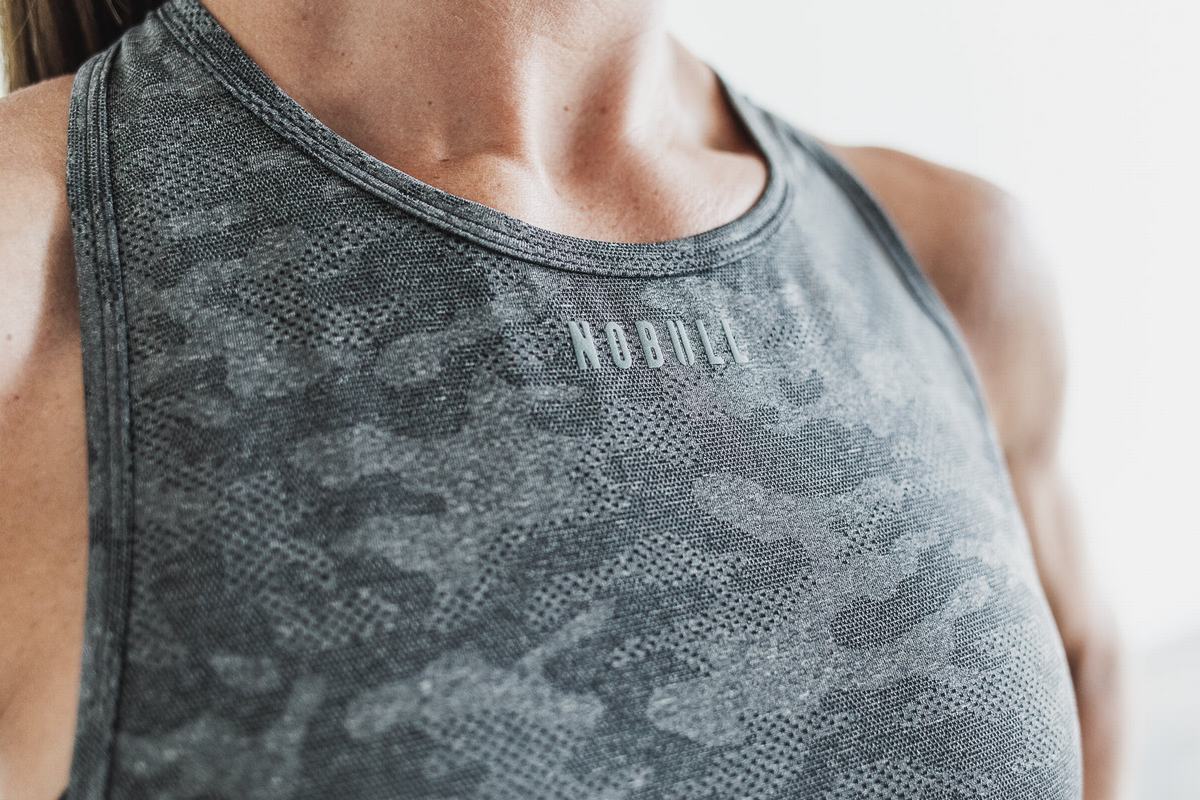 Debardeur Nobull Lightweight Textured Tank Femme Camouflage | QV1326095