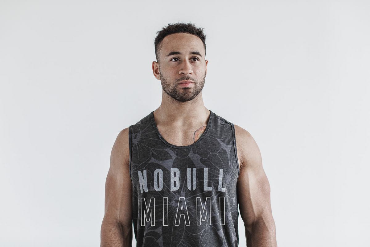 Debardeur Nobull Miami Tank Homme Grise | BD1452376