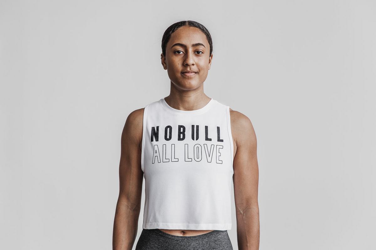 Debardeur Nobull Muscle All Love Tank Femme Blanche | YO9178436