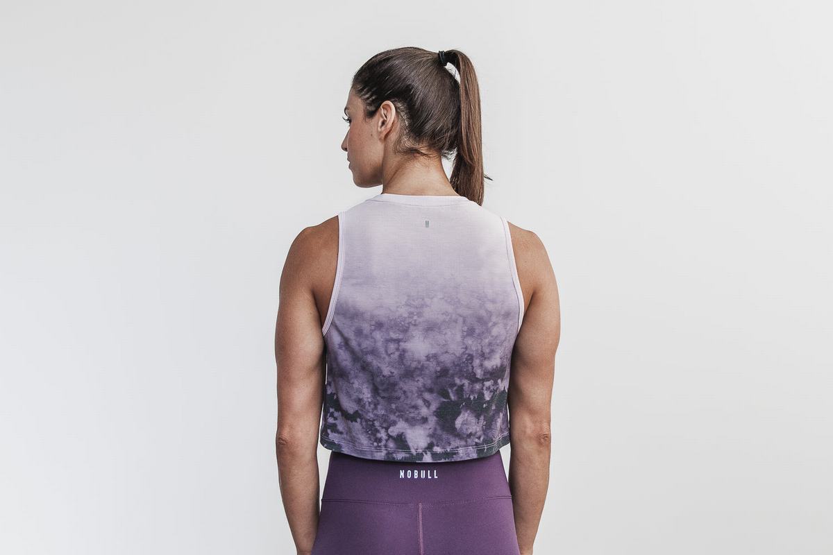 Debardeur Nobull Muscle Dip-Dye Tank Femme Violette | QD8571630