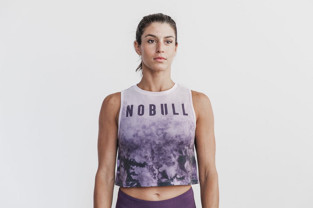 Debardeur Nobull Muscle Dip-Dye Tank Femme Violette | QD8571630